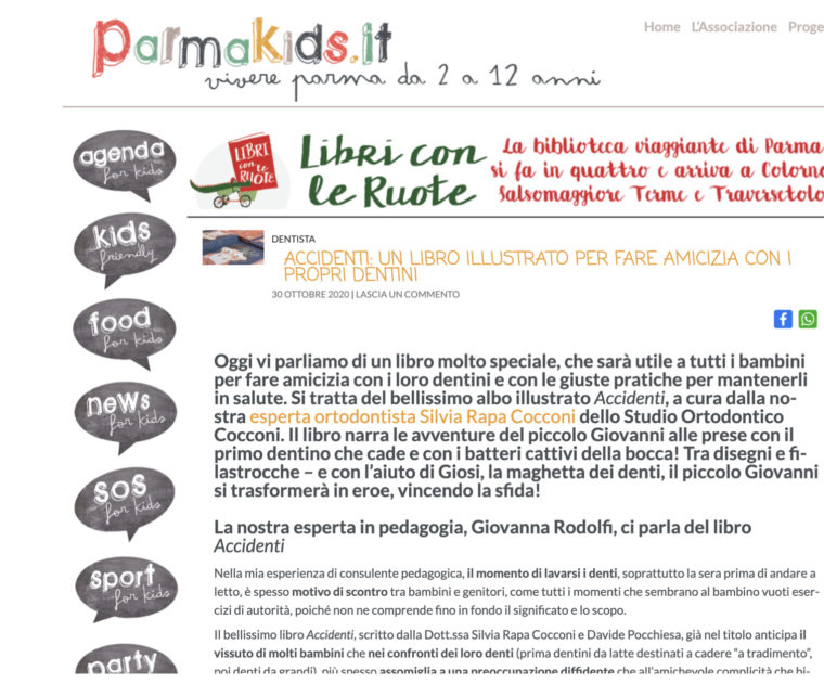 Gli eventi di Parma Kids con Silvia Rapa - Viaggi interdentali